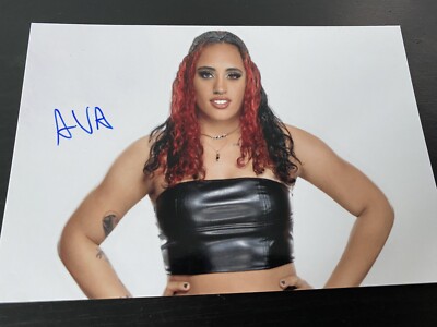 Ava Raine Signed Autograph 4X6 Photo Simone Johnson The Rock WWE Wrestler