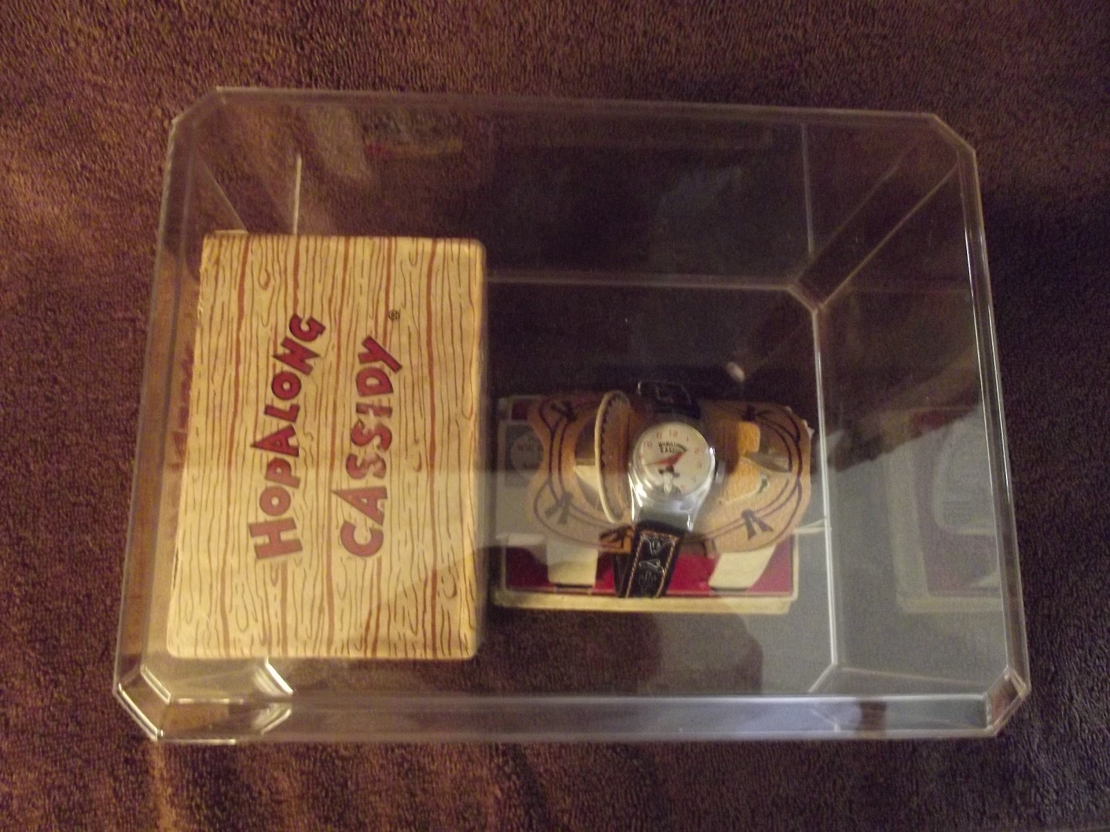 RARE BOXED SADDLE HOPALONG CASSIDY WATCH W. BOX RARE WESTERN VINTAGE SPECIAL