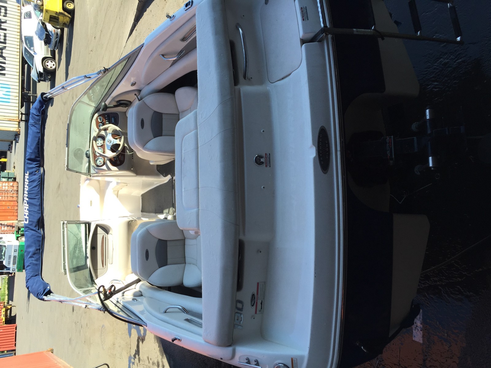 2008 Chaparral boat on trailer 190 ssi