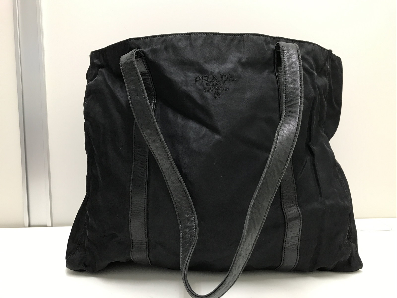 vintage prada tessuto bag