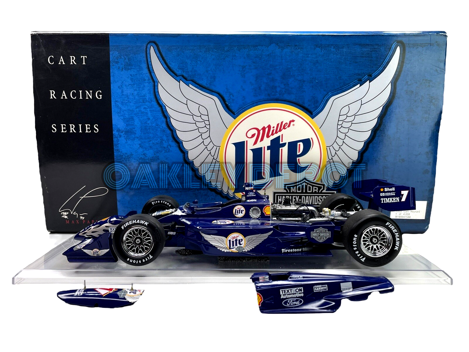 ミニカー ACTION 1/43 Champ Car MAX PAPIS CART ✓🏎️ MAX PAPIS #7 MILLER LITE/HARLEY DAVIDSON CART INDYCAR 1/18