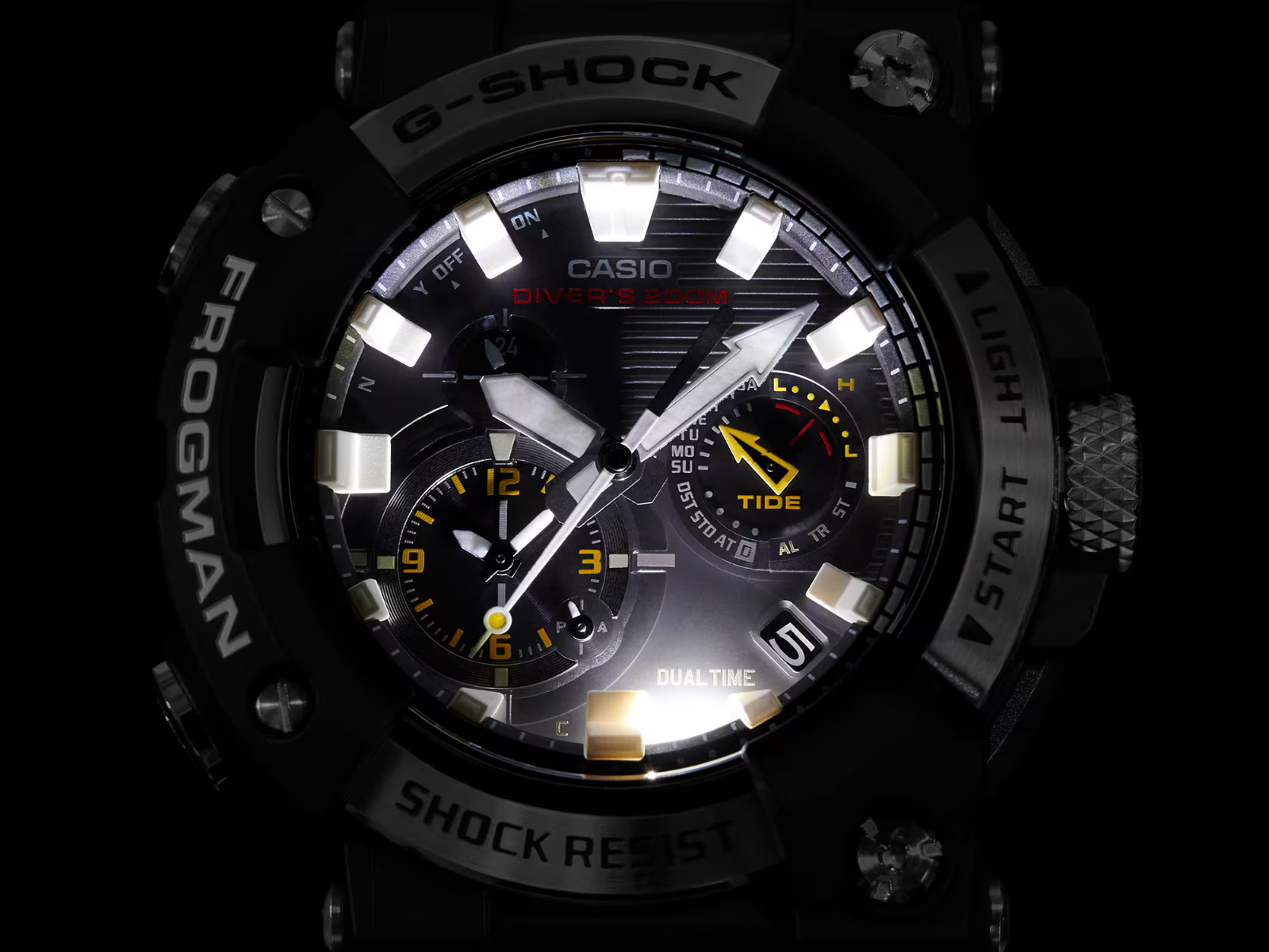Pre-owned G-shock Casio  Frogman Gwf-a1000-1a2jf Master Of Solar Men's Watch In Box