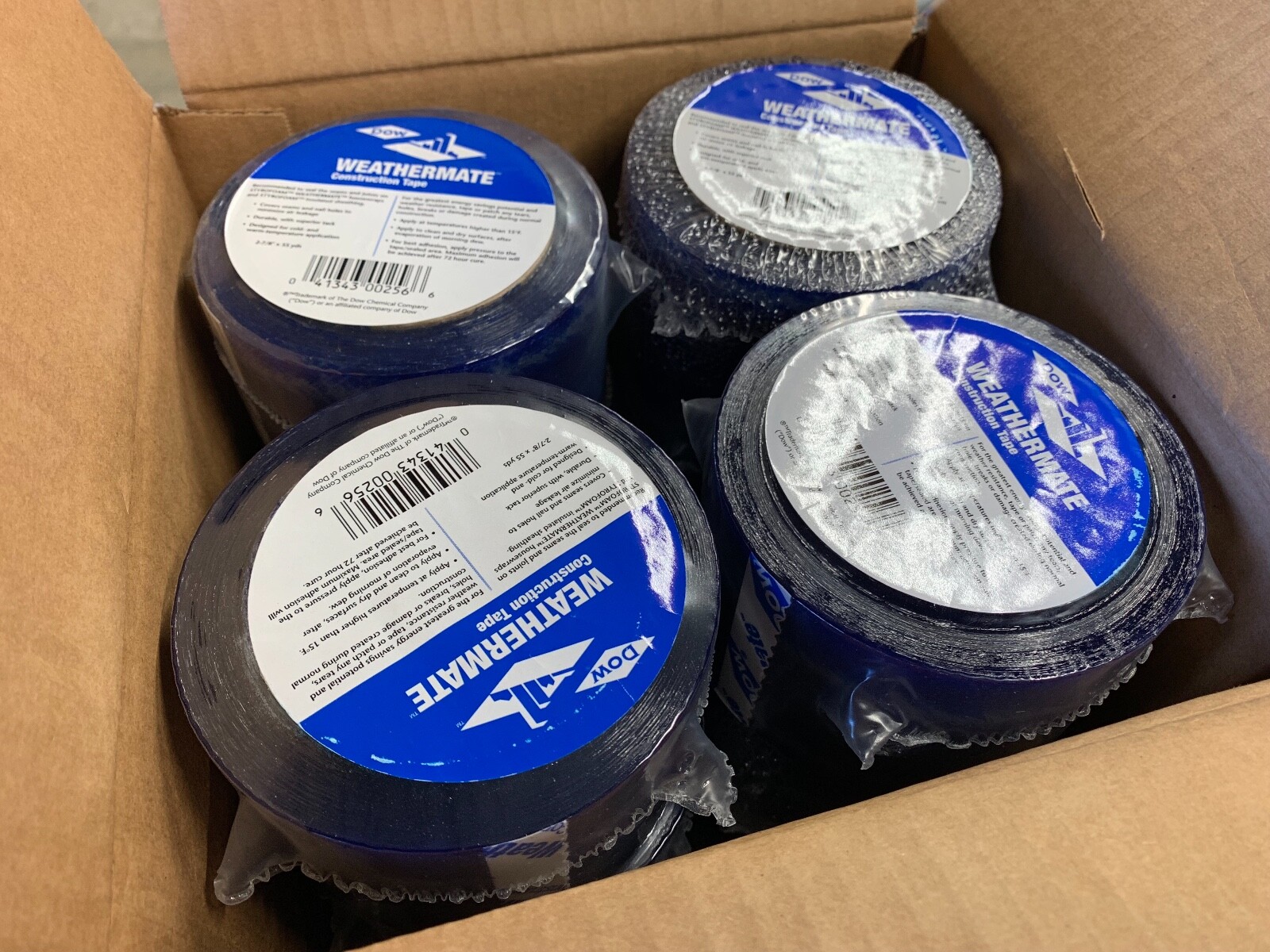 16 Rolls Dow Weathermate Construction Tape 2 7/8x165' - 267822