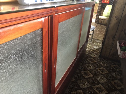 Vintage Antique Wood and Glass Store Display Case 118” W X 42” H x 24” D