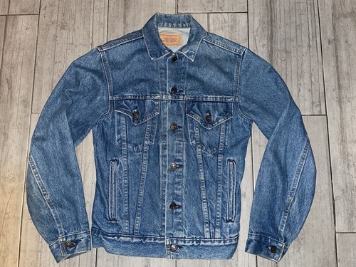 Levis Mens Sz 34 Denim Blue Trucker Jean Jacket 70506-0214