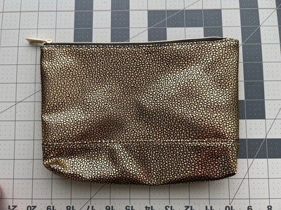 Makeup / Cosmetics Zip Bag Gold/Black NEW Tarte
