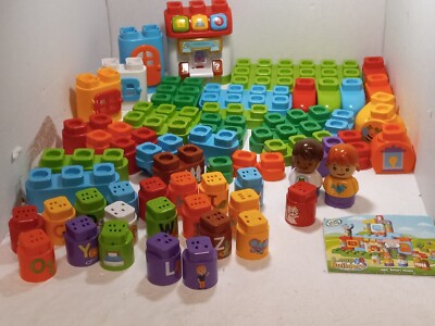 58Pc Leap Frog Leap Builders ABC Smart House Blocks Building Interactive