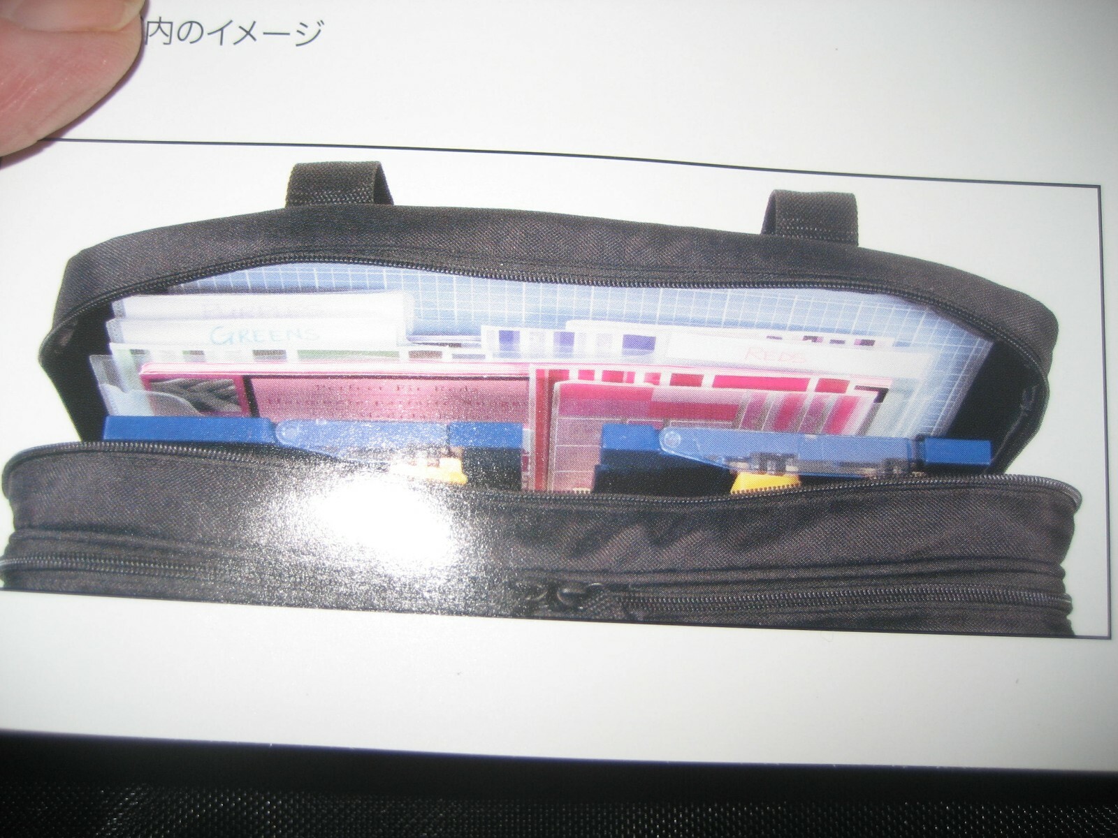 New OLD STOCK Creative Memories Large TOOLS TOTE Scrapbooking BAG Mesh Frnt/Back