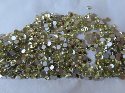 Full package 1440 Preciosa Flatbacks 7ss Jonquil/foiled.