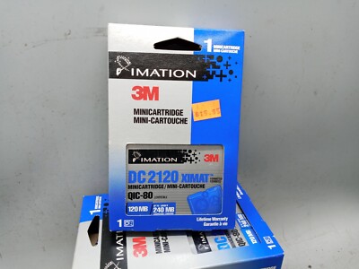 QTY 5 NOS   3M DC-2120 MINICARTRIDGE, 120MB, COMPATIBLE QIC-80