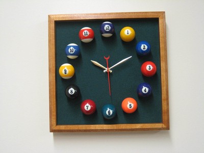 Accessories Decor Billiard Clock