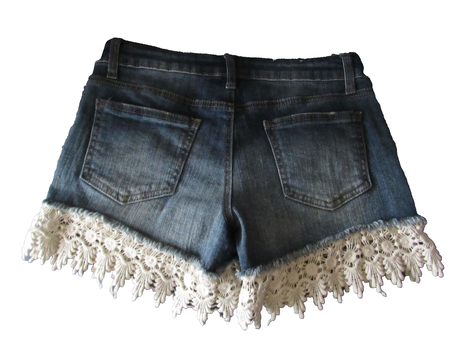 Altar'd State Shorts Size 26 Jean Denim Lace Detail Boho