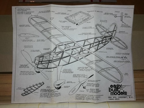 EASY BUILT MODELS MONOCOUPE 90A FLYING BALSA KIT # FF-36. Quick n free shipping.