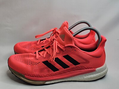 Adidas Solar Glide 3 Shoe Men's Size 10 Running Trainers Signal Neon Pink