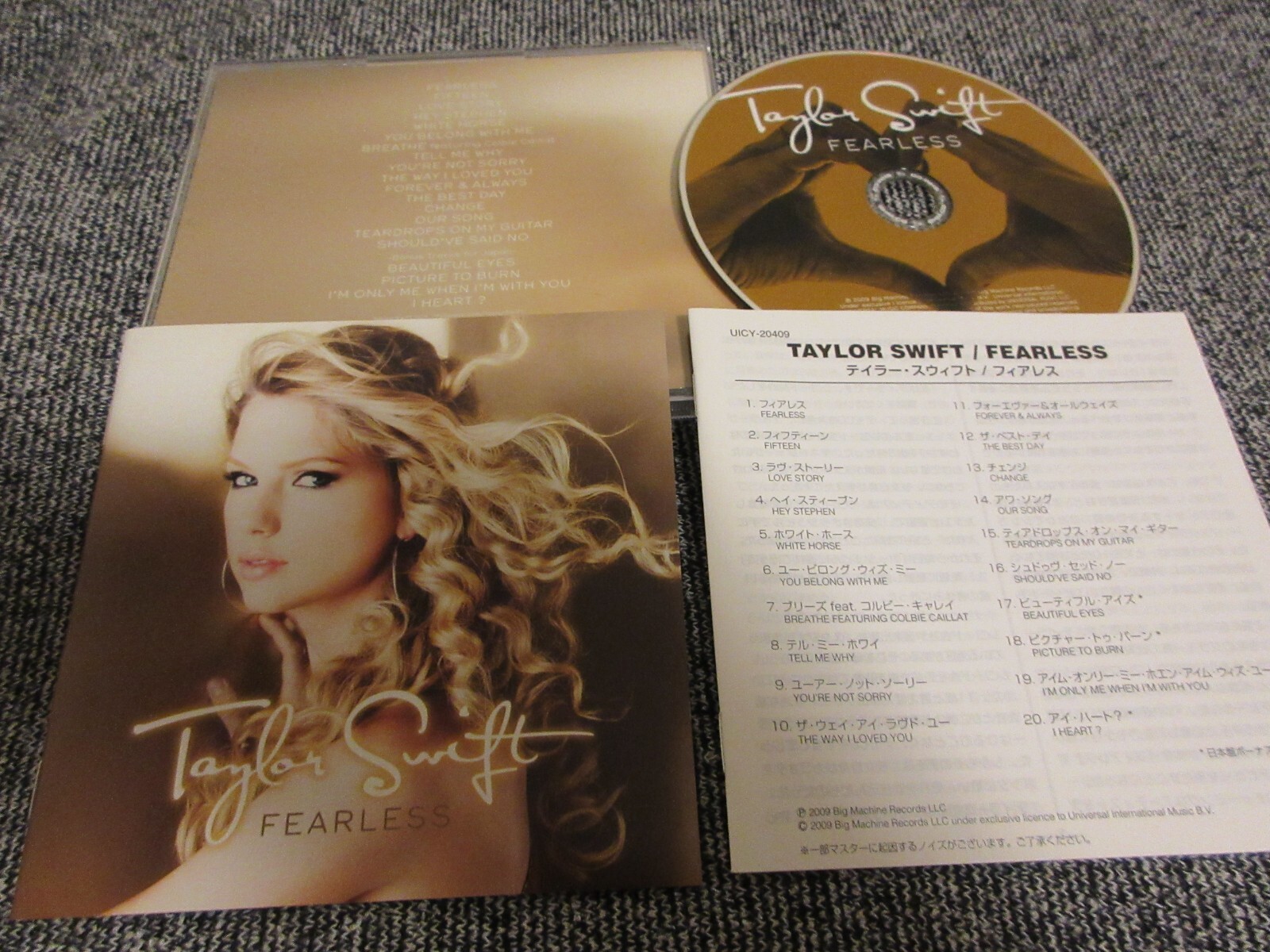 TAYLOR SWIFT / fearless /JAPAN LTD CD 20 tracks, SHM-CD | eBay