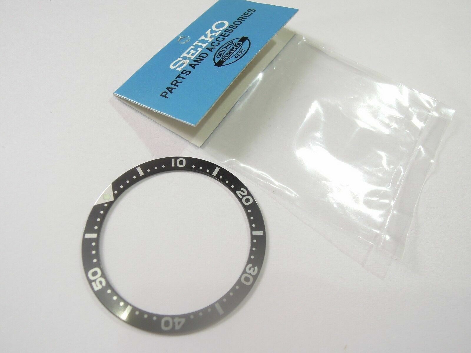 NEW BLACK LARGE BEZEL INSERT 38MM LARGE DIVERS SKX007 /6309-7040 /7002-7001