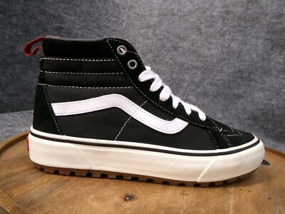 Vans Womens Sk8-Hi MTE-1 Black/White Suede Hiking Skate Shoes Sneakers 8.5 US