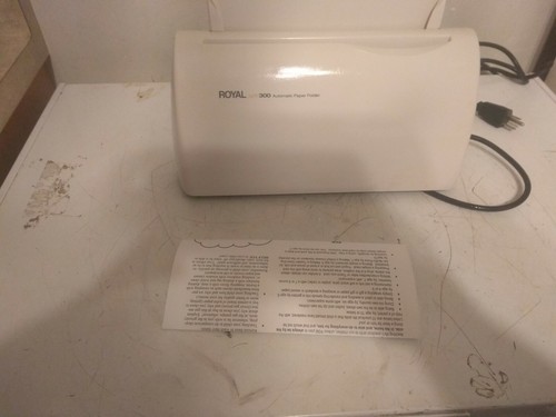 Royal APF300 Automatic 3 Sheet Letter Paper Folder Office Business