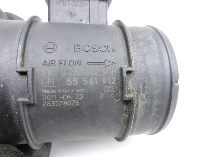 Opel Astra J 09-12 CDTi 1,7 81KW Luftmassenmesser Luftmengenmesser Opel Astra J 09-12 28.10.2011 0281002940... Vorschau 4