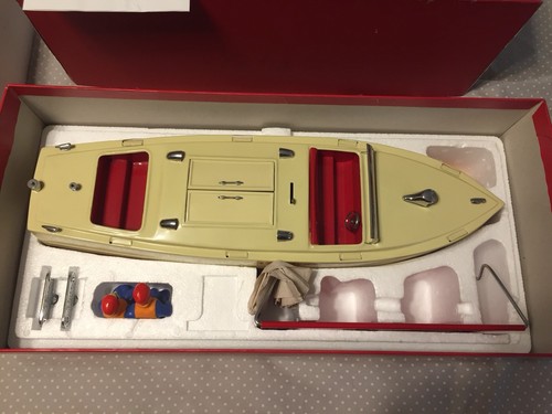 SCHUCO Windup Toy NAUTICO TIN PLATE Boat W/ Box