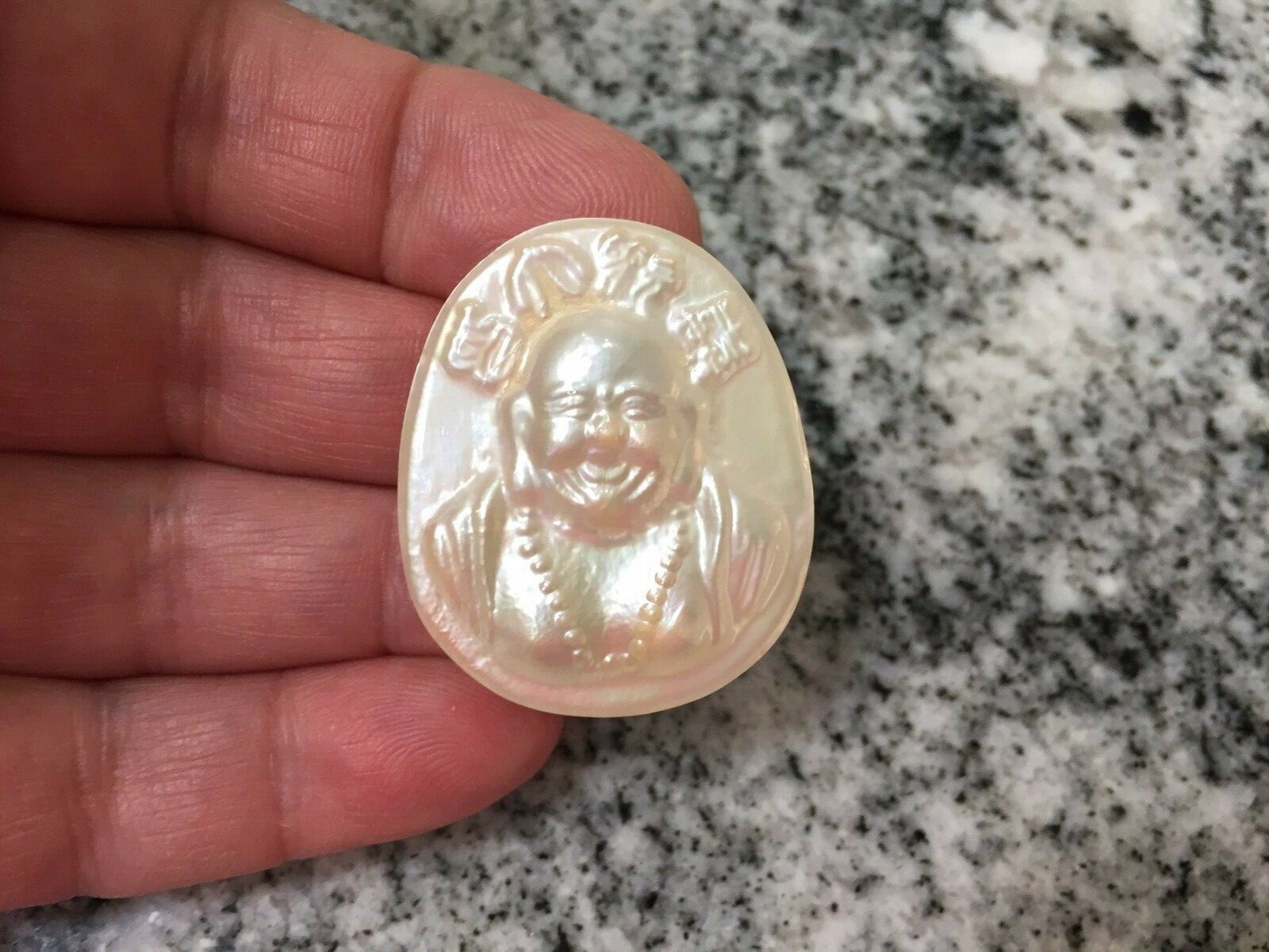 Mother of Pearl Happy Buddha Focal Bead