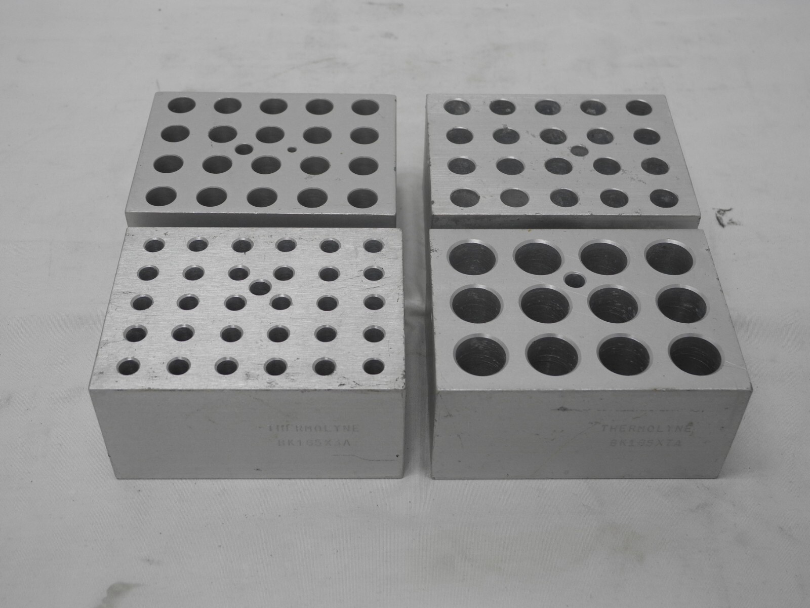 LOT OF 4 THERMOLYNE HEATING BLOCKS, BK165X3A, 4A, 7A, 17A