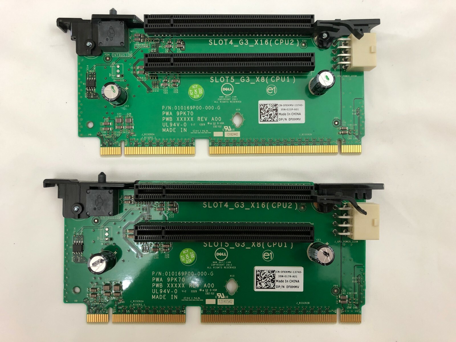 Dell PowerEdge R720 R720xd PCIe G3 x16 & G3 x8 Riser Card Kit DD3F6 FXHMV VKRHF