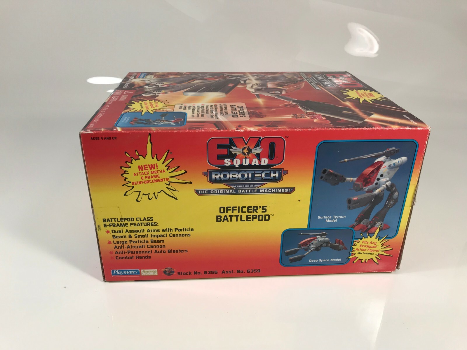 Exo Squad Robotech Series Zentradi Officer's Pod BOX ONLY E-Frame Macross