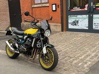 73 reg Kawasaki Z900 RS Yellow Ball retro style motorcycle with just 2096 miles