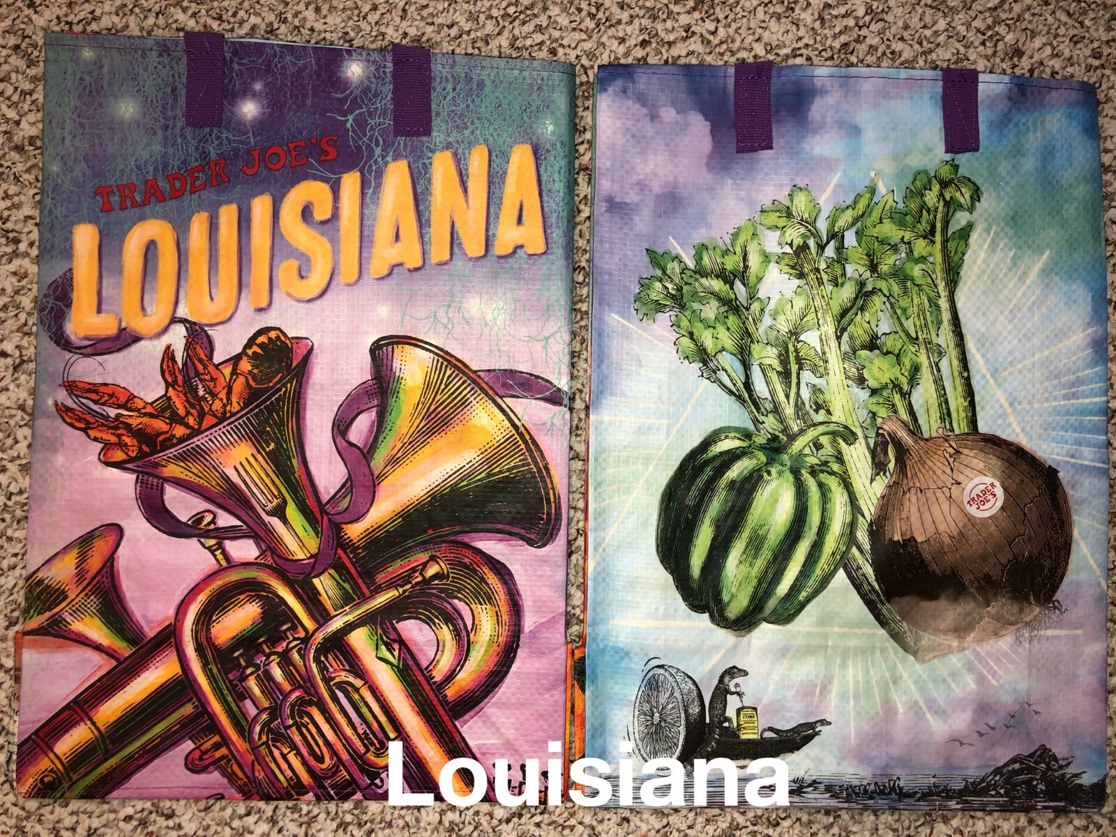 UPICK 5(24Choices) Trader Joe's ECO Reusable Shopping Grocery Gift Tote Bags NWT