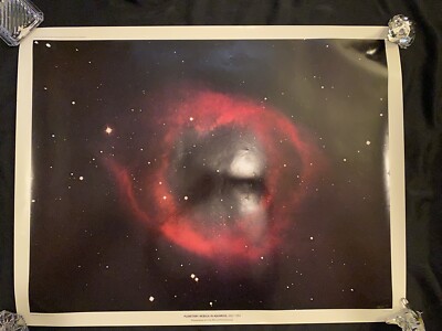 Vtg Planetary Nebula in Aquarius NGC 7293 Photographed w/ Hale Telescope Poster
