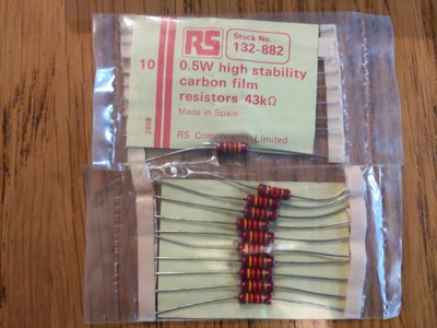 HIGH STABILITY RESISTOR 1 WATT 10 x PIECES PIHER 390R Ohm 5/% 1W CARBON FILM