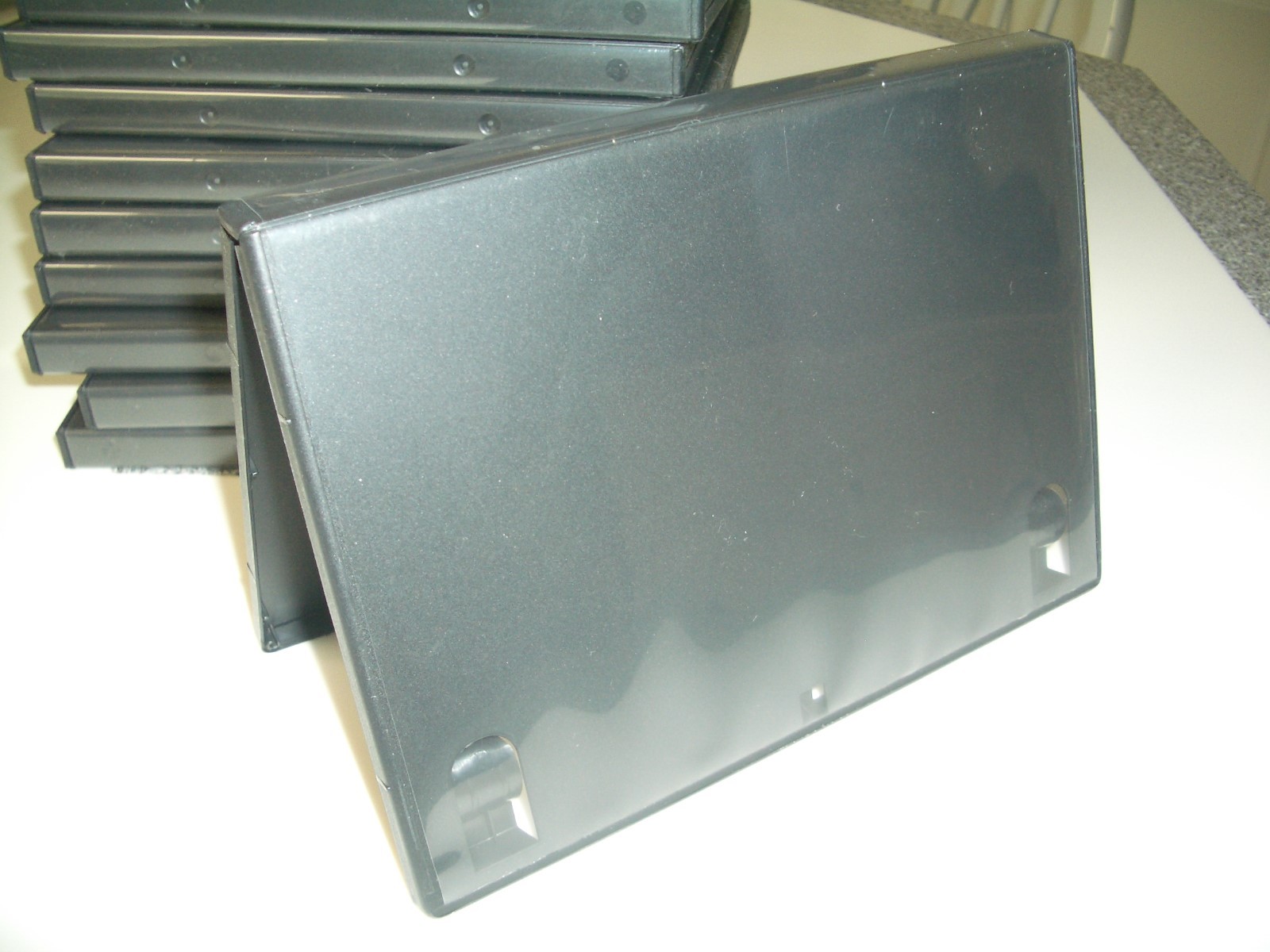 Stack of 15 STANDARD Black Triple 3 Disc Discs DVD Cases Stackable