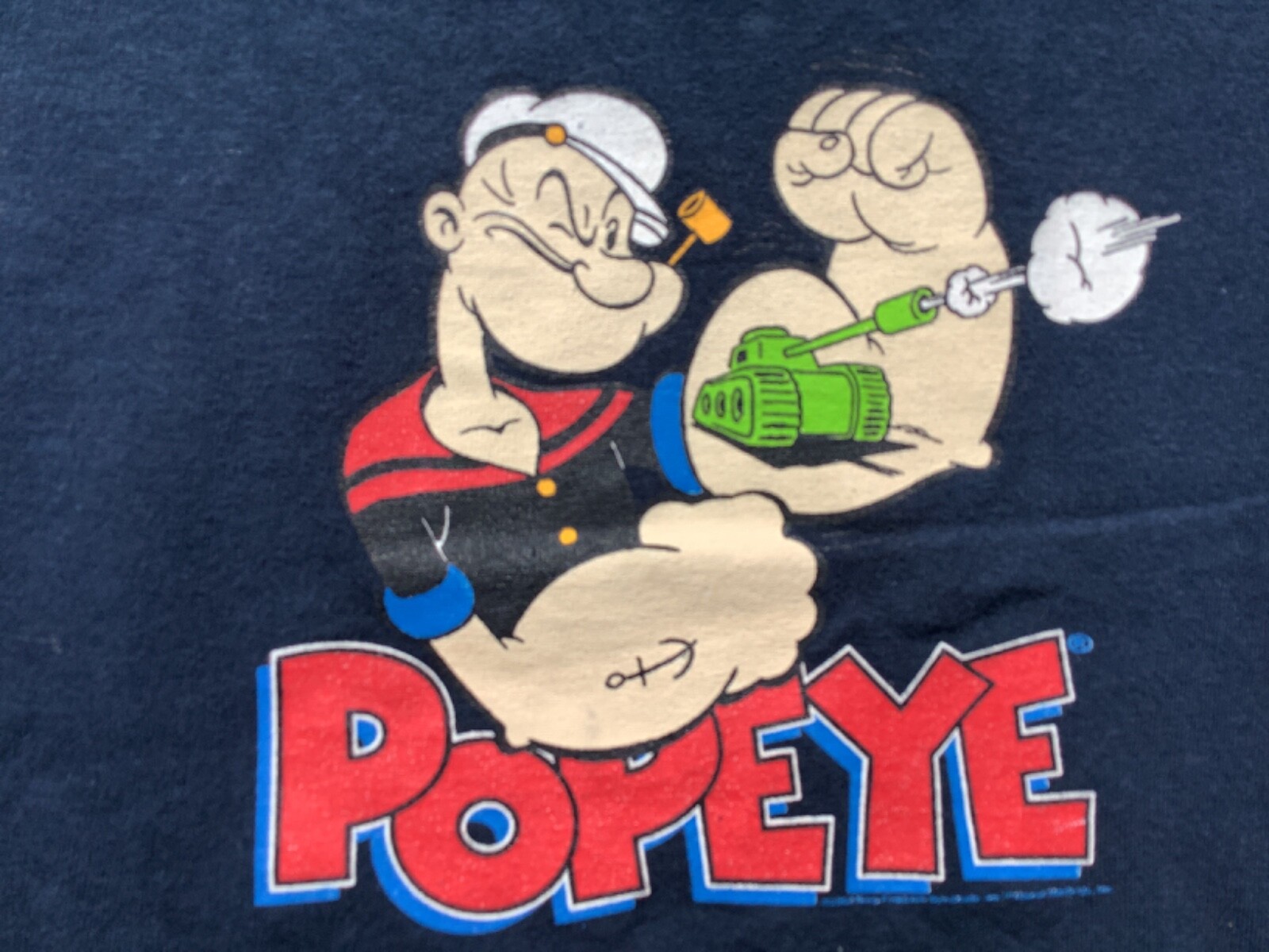 POPEYE “ARMED & LOADED” Tシャツ Popeye MMA Fighter Small Shirt Armed And Loaded Boxing Hand