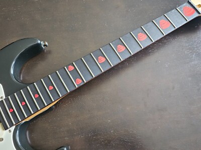 Devo Energy Dome Fretboard Markers Vinyl Decals Inlays for Any Guitar 30 Colors!