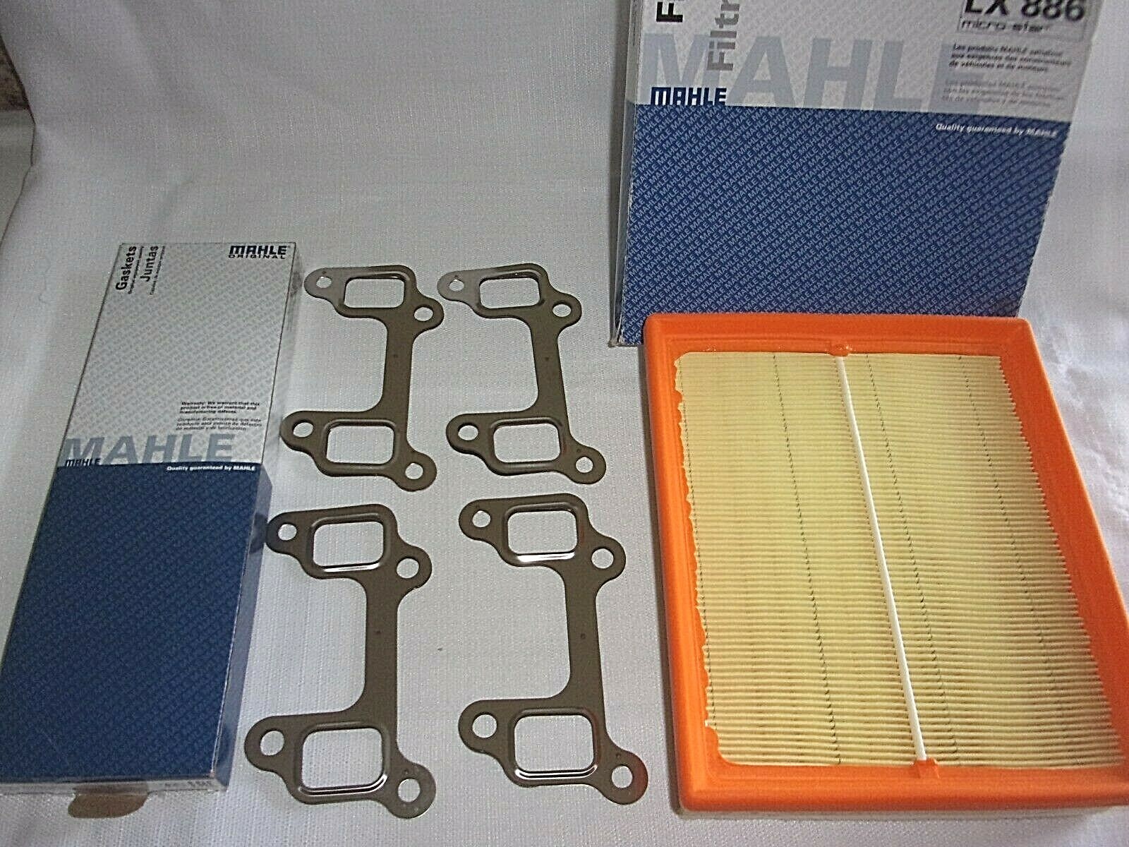 メル79653 Mahle LX 886 Air Filter & Exhaust Manifold Gasket Set Mahle