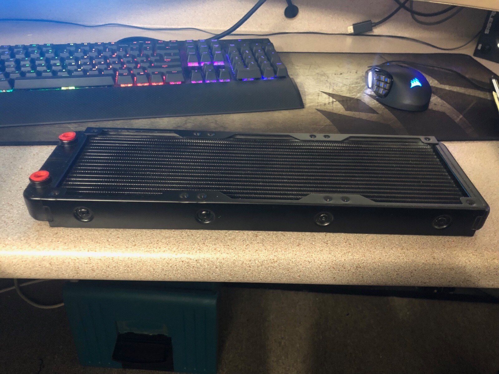 3x 360mm Aluminum Water Cooling Radiator PC Computer G1/4 US