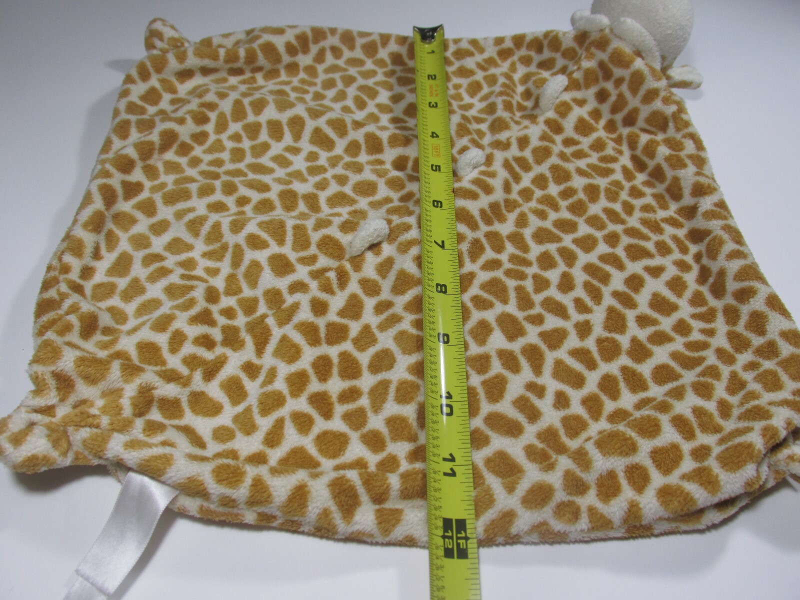 Giraffe Lovey Lovie Baby Security Blanket Brown Yellow B11
