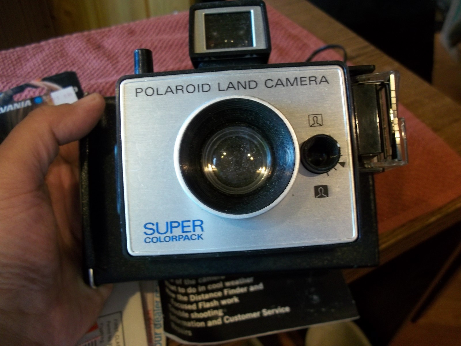 Polaroid Land Camera Super Color Pack W/ Case & Paperwork