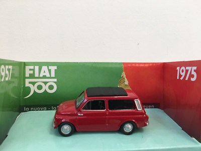 MONDO MOTORS 1:43 AUTO DIE CAST FIAT 500 GIARDINIERA ROSSA ART 53116