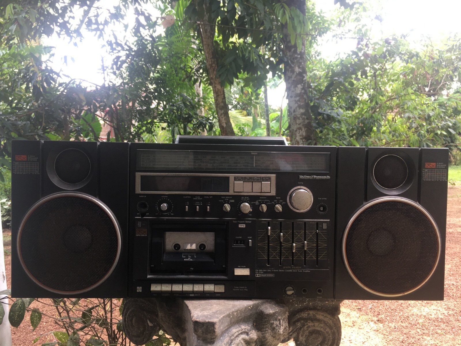 national rx-c100 昭和レトロ 大型 ラジカセ ラジオカセットレコーダー