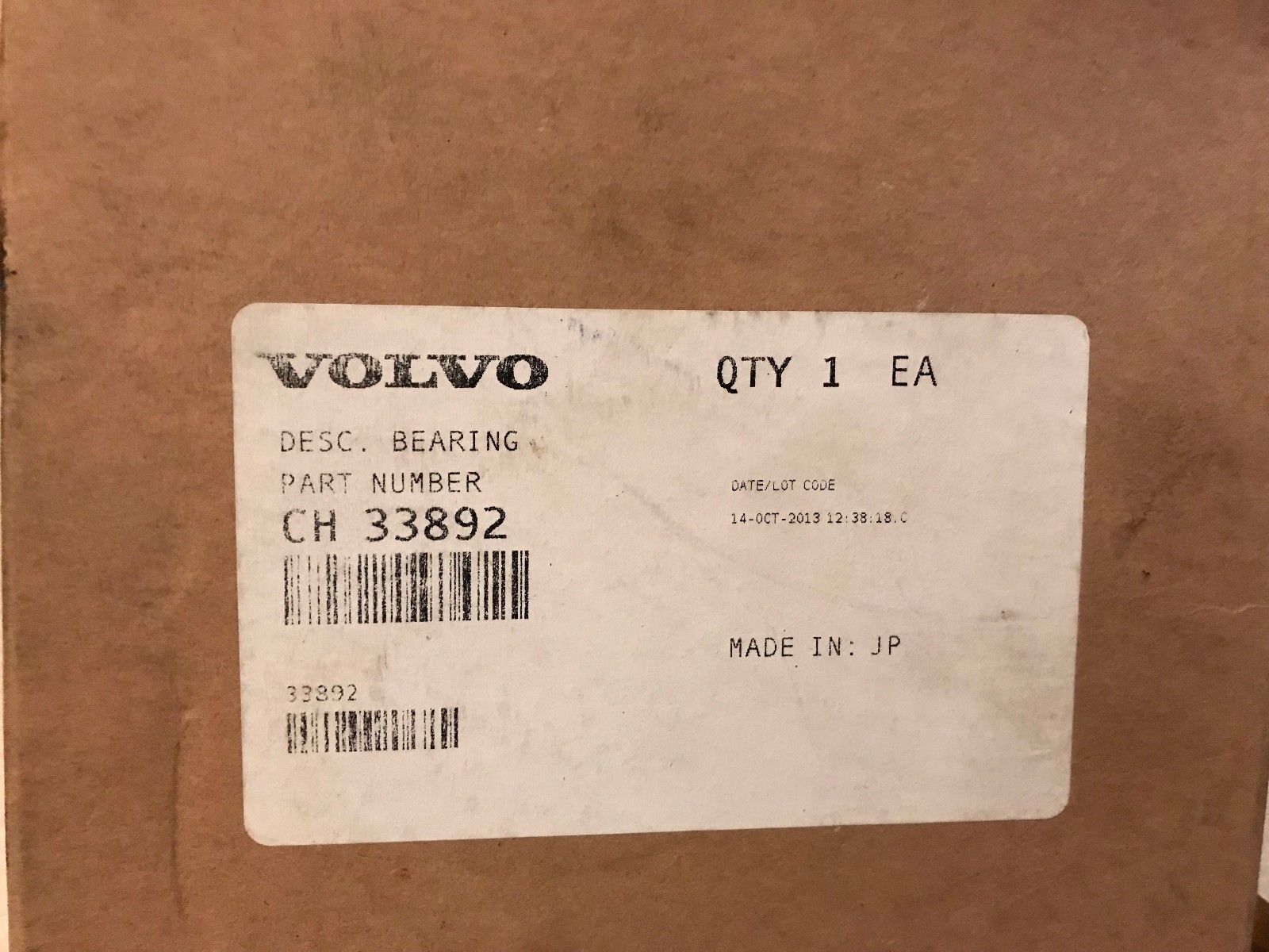 Champion Volvo Grader Bearing Part Number CH33892 For Graders G700 & G700B