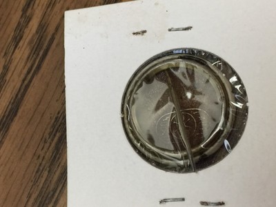 RELIGIOUS VINTAGE OLD ST COSMO DAMIANO STAMPED PINBACK