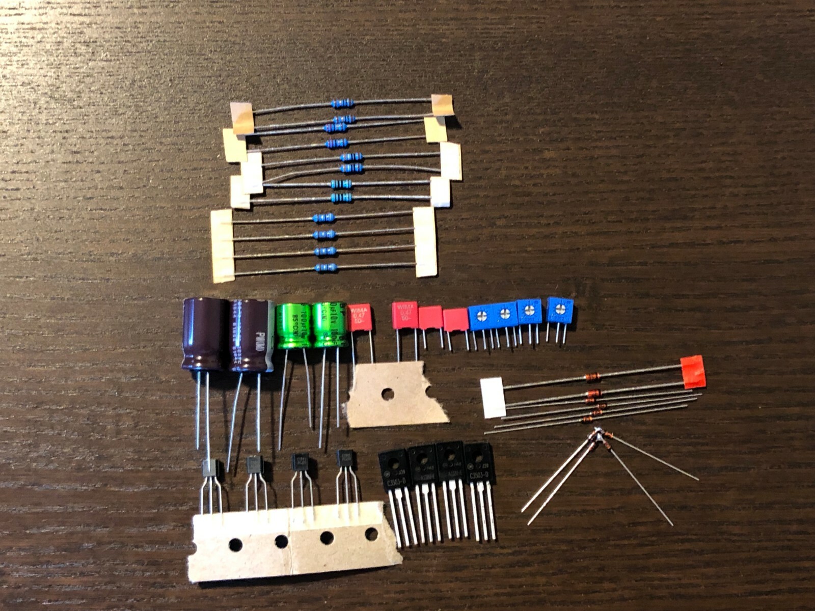 Sansui F-2436-1 Driver Board Rebuild Receiver Recap Kit for