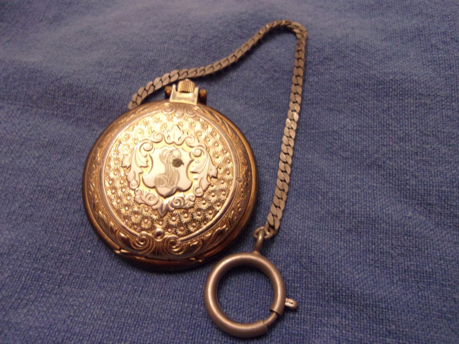 Vintage COLIBRI Quartz POCKET WATCH Swiss Made Service Award ~ WORKS