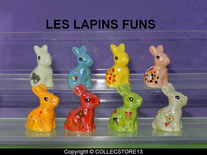Serie Complete De Feves Les Lapins Funs  2023