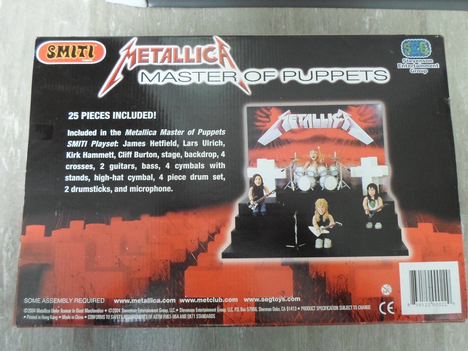metallica master of puppets smiti figure playset