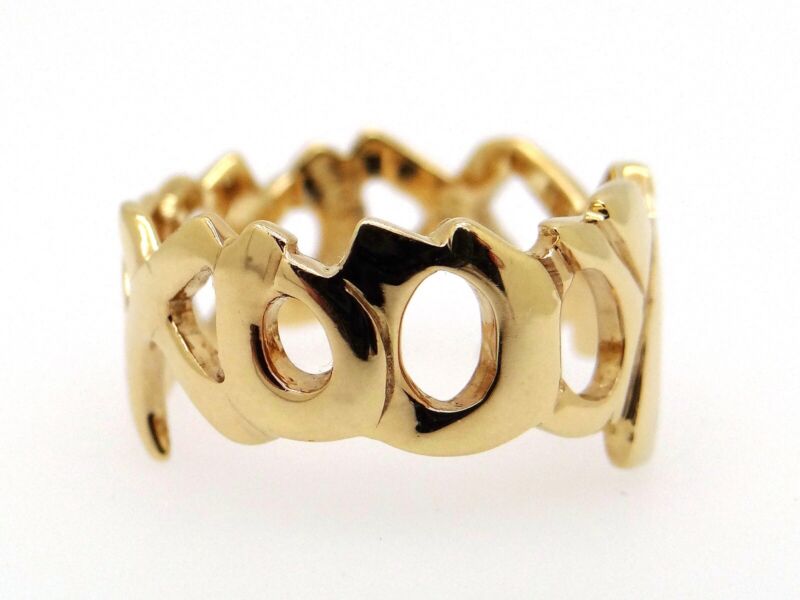 Tiffany & Co Picasso 18k Yellow Gold Graffiti X O Love Hug Tiffany & Co Picasso 18k Yellow Gold Graffiti X O Love Hug