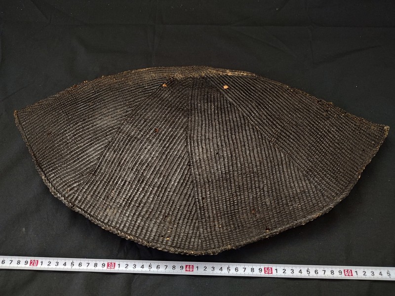 Authentique Casque En Paille TressÃ©E Jingasa De SamouraÃ¯ Japonais-F1108-1