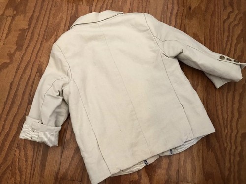 NWT The Childrens Place Washable Linen Blazer Jacket Sport Coat Toddler Boys 3T